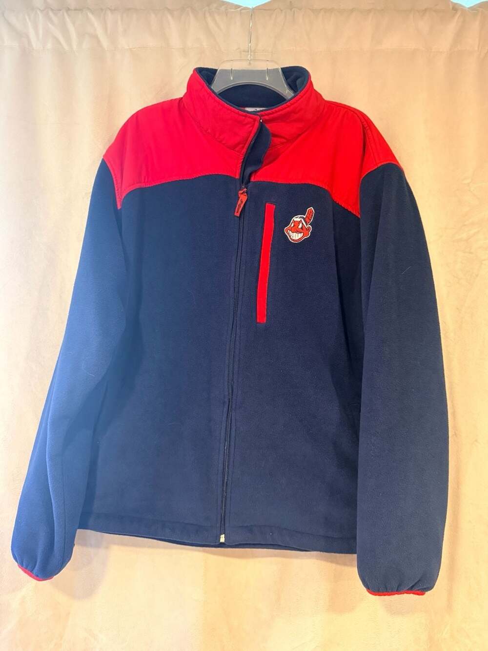 Vintage Cleveland Indians MLB Genuine Merchandise Full-Zip Fleece Jacket